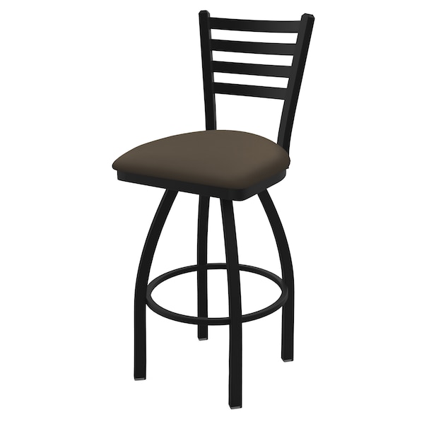 25" Swivel Counter Stool, Black Wrinkle, Canter Earth Seat